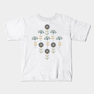 Retro Wildflowers Kids T-Shirt